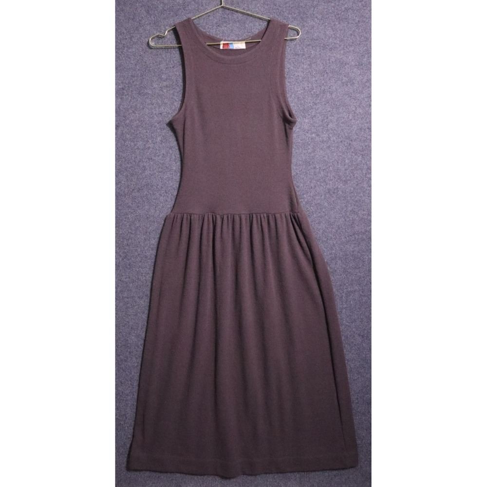 Free People Beach Terry Cloth Sleeveless Dress Stretch Brown Women Small EUC